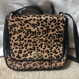 Fossil calf hair purse